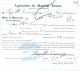 McKinney, Roy Sr & Ida (Halvorson) - Application for Marriage License